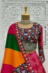 ATTRACTIVE MUSLIN COTTON DIGITAL PRINT AND EMBROIDERY SEQUENCE WORK LEHENGA CHOLI WITH DUPATTA FESTIVAL WEAR WHOLESALE PRICE ETHNIC GARMENT (3)