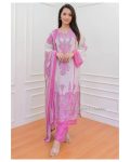 ATTRACTIVE MUSLIN DIGITAL PRINT WORK TOP BOTTOM WITH DUPATTA FESTIVAL WEAR WHOLESALE PRICE ETHNIC GARMENT (2)