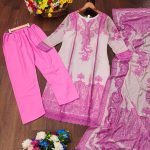 ATTRACTIVE MUSLIN DIGITAL PRINT WORK TOP BOTTOM WITH DUPATTA FESTIVAL WEAR WHOLESALE PRICE ETHNIC GARMENT (2)