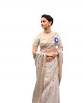 ATTRACTIVE ORGANZA EMBROIDERY SEQUENCE WORK SAREE WITH UNSTITCHED BLOUSE WEDDING WEAR WHOLESALE PRICE ETHNIC GARMENT (3)