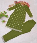 ATTRACTIVE RAYON EMBROIDERY SEQUENCE WORK KURTI PANT OFFICE WEAR WHOLESALE PRICE ETHNIC GARMENT (14)