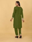ATTRACTIVE RAYON EMBROIDERY SEQUENCE WORK KURTI PANT OFFICE WEAR WHOLESALE PRICE ETHNIC GARMENT (14)