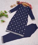 ATTRACTIVE RAYON EMBROIDERY SEQUENCE WORK KURTI PANT OFFICE WEAR WHOLESALE PRICE ETHNIC GARMENT (40)