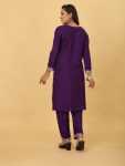 ATTRACTIVE RAYON EMBROIDERY SEQUENCE WORK KURTI PANT OFFICE WEAR WHOLESALE PRICE ETHNIC GARMENT (20)