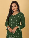 ATTRACTIVE RAYON EMBROIDERY SEQUENCE WORK KURTI PANT OFFICE WEAR WHOLESALE PRICE ETHNIC GARMENT (30)