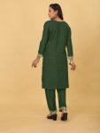 ATTRACTIVE RAYON EMBROIDERY SEQUENCE WORK KURTI PANT OFFICE WEAR WHOLESALE PRICE ETHNIC GARMENT (30)