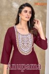 ATTRACTIVE RAYON EMBROIDERY WORK WOMENS KURTI ONLY CASUAL WEAR WHOLESALE PRICE ETHNIC GARMENT (7)