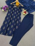 ATTRACTIVE RAYON FOIL PRINTED TOP BOTTOM WITH DUPATTA PARTY WEAR WHOLESALE PRICE ETHNIC GARMENT (5)