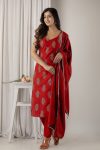 ATTRACTIVE RAYON FOIL PRINTED TOP BOTTOM WITH DUPATTA PARTY WEAR WHOLESALE PRICE ETHNIC GARMENT (4)