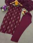 ATTRACTIVE RAYON FOIL PRINTED TOP BOTTOM WITH DUPATTA PARTY WEAR WHOLESALE PRICE ETHNIC GARMENT (3)