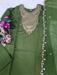 ATTRACTIVE RAYON SEQUENCE CODING EMBROIDERY WORK TOP BOTTOM WITH DUPATTA FESTIVAL WEAR WHOLESALE PRICE ETHNIC GARMENT (4)