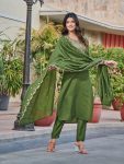 ATTRACTIVE RAYON SEQUENCE CODING EMBROIDERY WORK TOP BOTTOM WITH DUPATTA FESTIVAL WEAR WHOLESALE PRICE ETHNIC GARMENT (4)