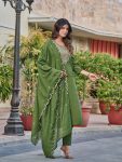 ATTRACTIVE RAYON SEQUENCE CODING EMBROIDERY WORK TOP BOTTOM WITH DUPATTA FESTIVAL WEAR WHOLESALE PRICE ETHNIC GARMENT (4)