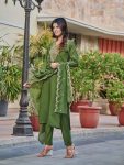 ATTRACTIVE RAYON SEQUENCE CODING EMBROIDERY WORK TOP BOTTOM WITH DUPATTA FESTIVAL WEAR WHOLESALE PRICE ETHNIC GARMENT (4)