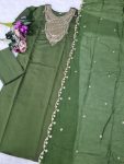 ATTRACTIVE RAYON SEQUENCE CODING EMBROIDERY WORK TOP BOTTOM WITH DUPATTA FESTIVAL WEAR WHOLESALE PRICE ETHNIC GARMENT (4)