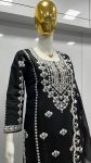 ATTRACTIVE ROMAN SILK EMBROIDERY SEQUENCE WORK TOP BOTTOM WITH DUPATTA PARTY WEAR WHOLESALE PRICE ETHNIC GARMENT (3)