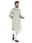 ATTRACTIVE SILK DIGITAL PRINT WORK MENS KURTA PAJAMA CASUAL WEAR WHOLESALE PRICE ETHNIC GARMENT (12)