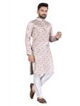 ATTRACTIVE SILK DIGITAL PRINT WORK MENS KURTA PAJAMA CASUAL WEAR WHOLESALE PRICE ETHNIC GARMENT (18)