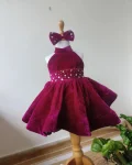 ATTRACTIVE VELVET HAND WORK KIDS FROCK PARTY WEAR WHOLESALE PRICE ETHNIC GARMENT (1)