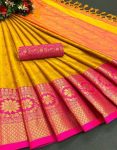 Aura-Cotton-Silk-with-Broad-contrast-jacquard-work-border-with-Jacquard-blouse-5-1.jpeg