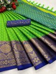 Aura-Cotton-Silk-with-Star-Broad-contrast-jacquard-work-border-with-Jacquard-blouse-3.jpg
