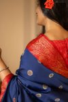DESIGNER BANARASI SILK BROCADE WITH ZARI WORK SAREE WITH UNSTITCHED BLOUSE FESTIVAL WEAR WHOLESALE PRICE ETHNIC GARMENT (5)