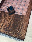 DESIGNER BANARASI SILK ZARI WEAVING WORK SAREE WITH UNSTITCHED BLOUSE FESTIVAL WEAR WHOLESALE PRICE ETHNIC GARMENT (4)