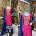 DESIGNER CHINON CODING SEQUENCE WORK TOP PANT WITH DUPATTA PARTY WEAR WHOLESALE PRICE ETHNIC GARMENT (5)