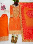 DESIGNER CHINON DIGITAL PRINTED EMBROIDERY WORK TOP PALAZZO WITH DUPATTA PARTY WEAR WHOLESALE PRICE ETHNIC GARMENT (3)