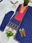 DESIGNER CHINON EMBROIDERY SEQUENCE WORK TOP PANT WITH DUPATTA PARTY WEAR WHOLESALE PRICE ETHNIC GARMENT (3)