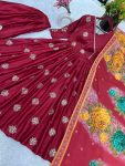 DESIGNER CHINON EMBROIDERY WORK GOWN PALAZZO WITH DUPATTA PARTY WEAR WHOLESALE PRICE ETHNIC GARMENT ‘ (3)