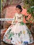 DESIGNER CHINON SILK DIGITAL PRINT WORK KIDS GOWN WITH KOTI FESTIVAL WEAR WHOLESALE PRICE ETHNIC GARMENT (3)