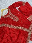 DESIGNER CHINON SILK EMBROIDERY SEQUENCE WORK TOP PALAZZO WITH DUPATTA FESTIVAL WEAR WHOLESALE PRICE ETHNIC GARMENT (1)