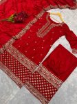 DESIGNER CHINON SILK EMBROIDERY SEQUENCE WORK TOP PALAZZO WITH DUPATTA FESTIVAL WEAR WHOLESALE PRICE ETHNIC GARMENT (1)