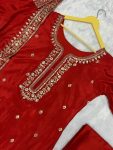 DESIGNER CHINON SILK EMBROIDERY SEQUENCE WORK TOP PALAZZO WITH DUPATTA FESTIVAL WEAR WHOLESALE PRICE ETHNIC GARMENT (1)