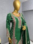 DESIGNER CHINON SILK EMBROIDERY SEQUENCE WORK TOP PALAZZO WITH DUPATTA PARTY WEAR WHOLESALE PRICE ETHNIC GARMENT (8)