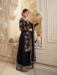 DESIGNER CHINON SILK FLORAL DIGITAL PRINT EMBROIDERY SEQUENCE WORK TOP PALAZZO WITH DUPATTA PARTY WEAR WHOLESALE PRICE ETHNIC GARMENT (3)