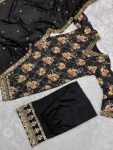 DESIGNER CHINON SILK FLORAL DIGITAL PRINT EMBROIDERY SEQUENCE WORK TOP PALAZZO WITH DUPATTA PARTY WEAR WHOLESALE PRICE ETHNIC GARMENT (3)