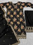 DESIGNER CHINON SILK FLORAL DIGITAL PRINT EMBROIDERY SEQUENCE WORK TOP PALAZZO WITH DUPATTA PARTY WEAR WHOLESALE PRICE ETHNIC GARMENT (3)