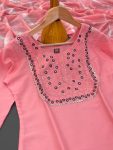 DESIGNER COTTON EMBROIDERY WORK TOP BOTTOM WITH DUPATTA CASUAL WEAR WHOLESALE PRICE ETHNIC GARMENT (57)