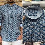 DESIGNER COTTON PRINT WORK MENS SHIRT ONLY CASUAL WEAR WHOLESALE PRICE ETHNIC GARMENT (4)