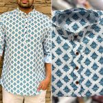 DESIGNER COTTON PRINT WORK MENS SHIRT ONLY CASUAL WEAR WHOLESALE PRICE ETHNIC GARMENT (6)