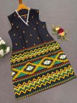 DESIGNER COTTON PRINT WORK ONLY KURTI CASUAL WEAR WHOLESALE PRICE ETHNIC GARMENT (12)