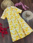 DESIGNER COTTON PRINT WORK ONLY KURTI CASUAL WEAR WHOLESALE PRICE ETHNIC GARMENT (20)