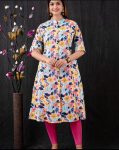 DESIGNER COTTON PRINT WORK ONLY KURTI CASUAL WEAR WHOLESALE PRICE ETHNIC GARMENT (27)