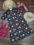 DESIGNER COTTON PRINT WORK ONLY KURTI CASUAL WEAR WHOLESALE PRICE ETHNIC GARMENT (5)