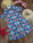 DESIGNER COTTON PRINT WORK ONLY KURTI CASUAL WEAR WHOLESALE PRICE ETHNIC GARMENT (1)