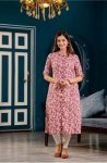 DESIGNER COTTON PRINT WORK ONLY KURTI CASUAL WEAR WHOLESALE PRICE ETHNIC GARMENT (6)