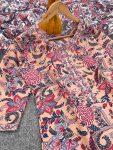 DESIGNER COTTON PRINT WORK TOP BOTTOM WITH DUPATTA CASUAL WEAR WHOLESALE PRICE ETHNIC GARMENT (21)