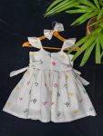 DESIGNER COTTON THREAD WORK KID’S FROCK PARTY WEAR WHOLESALE PRICE ETHNIC GARMENT (6)